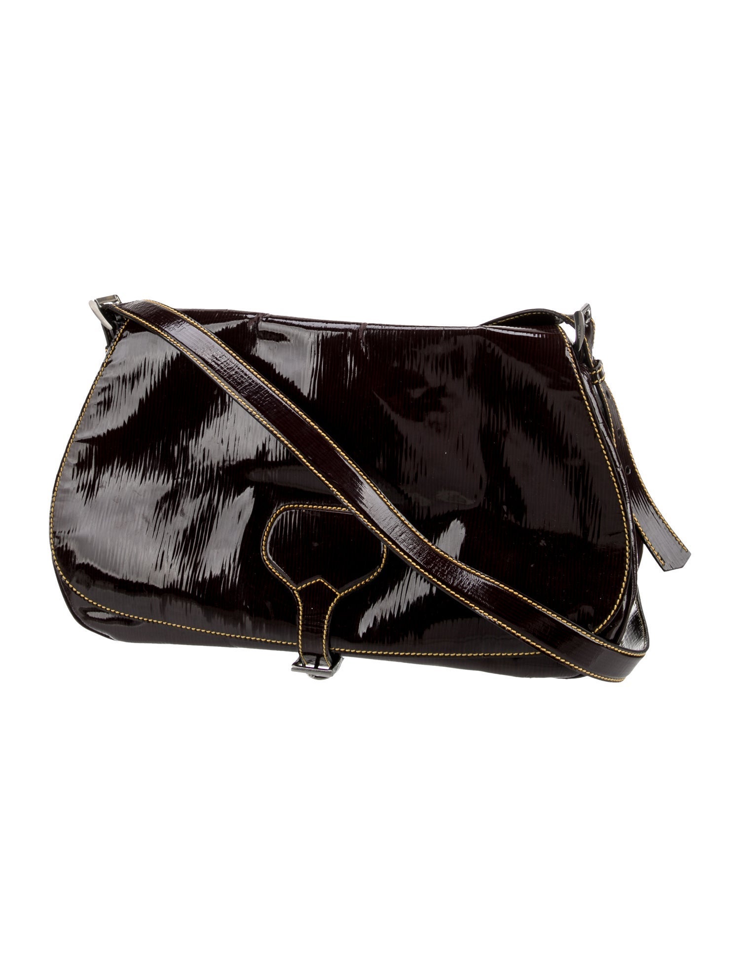 Prada Vernice Leather Crossbody Bag