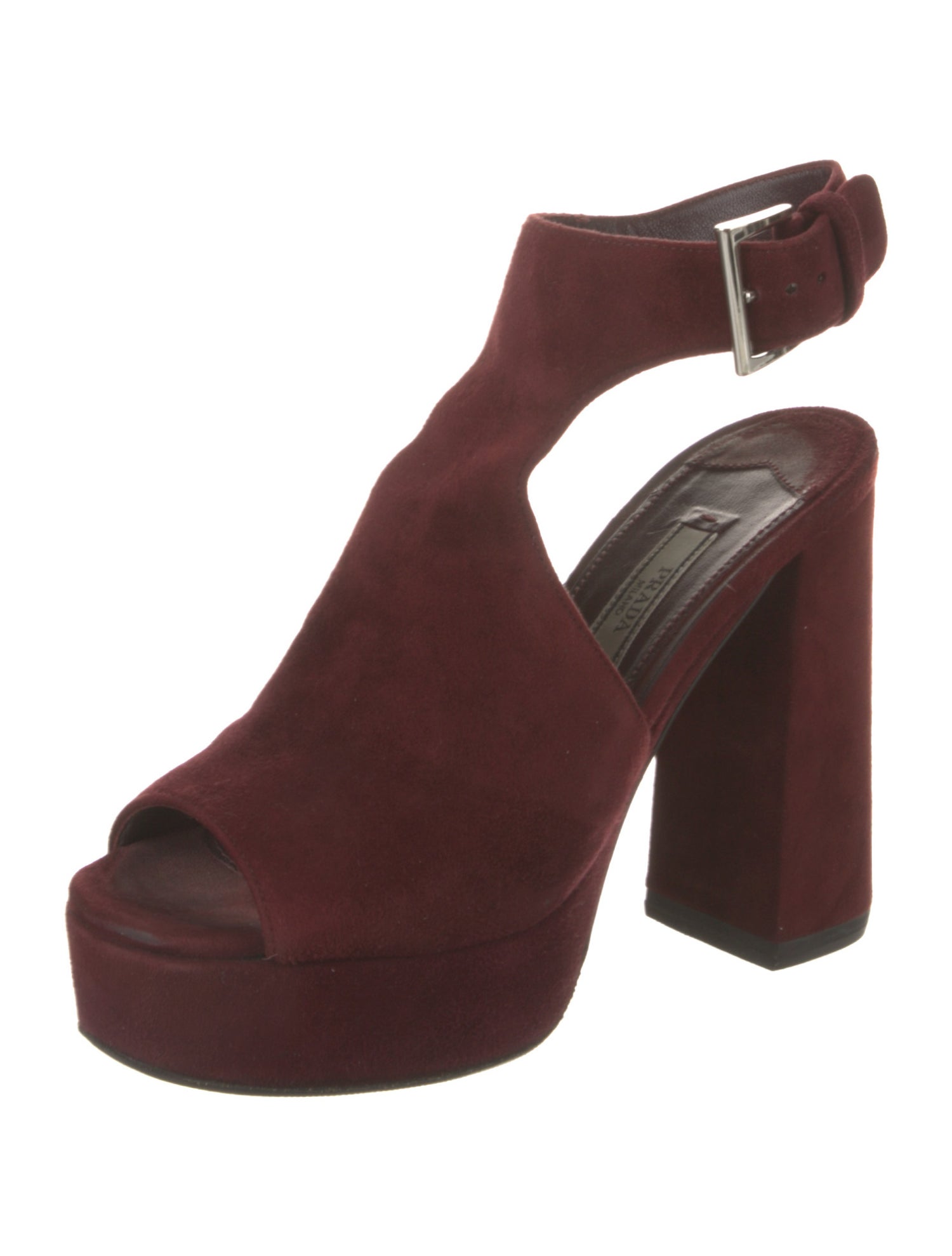 Prada Suede Slingback Sandals