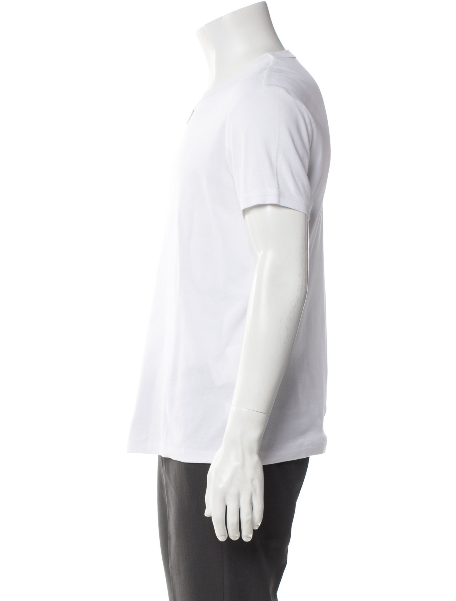 Prada 2023 Enameled Metal Triangle T-Shirt