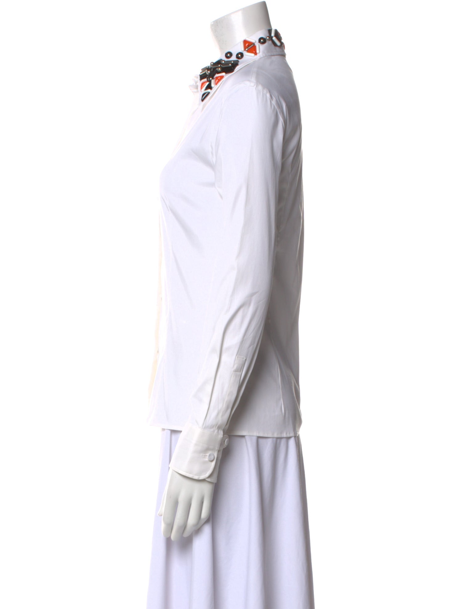 Prada 2012 Long Sleeve Button-Up Top