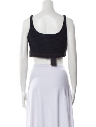 Prada 2017 Square Neckline Crop Top