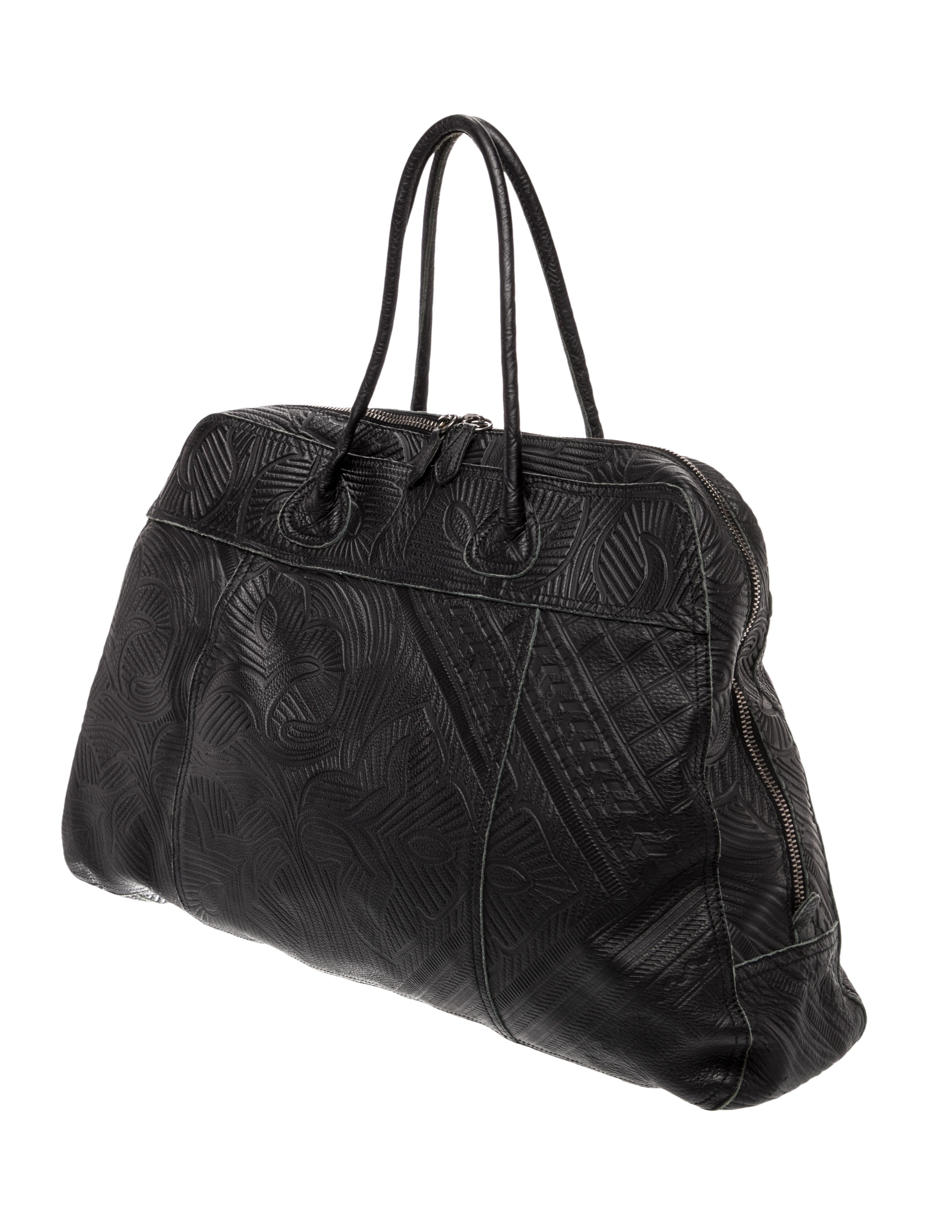 Prada Leather Weekender Bag