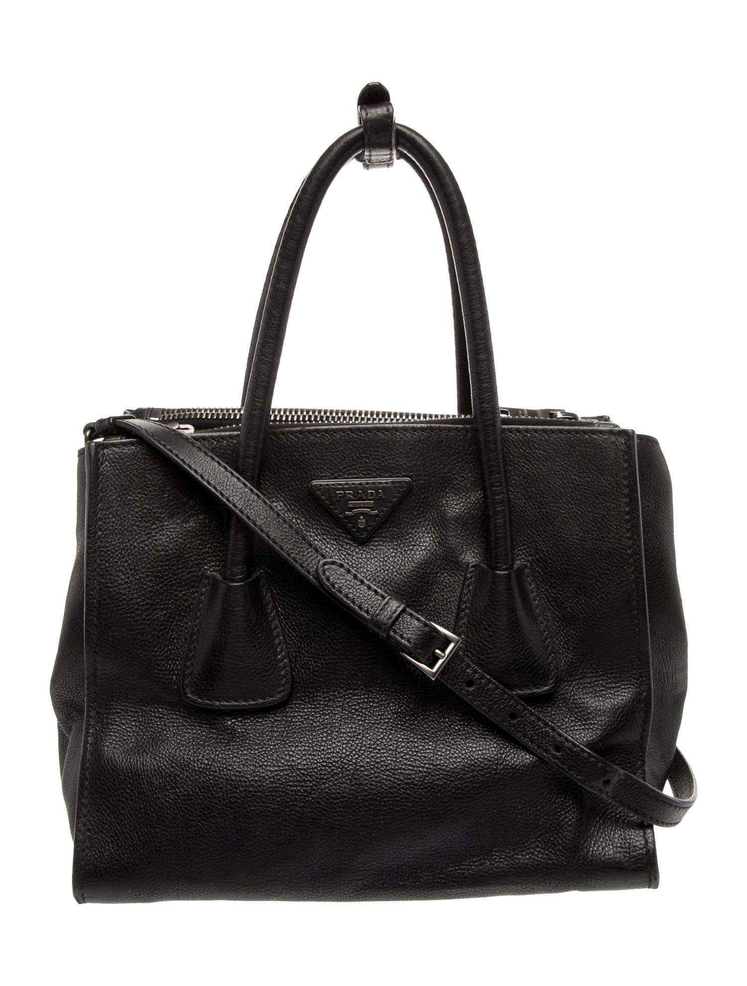 Prada Vitello Daino Leather Top Handle Bag