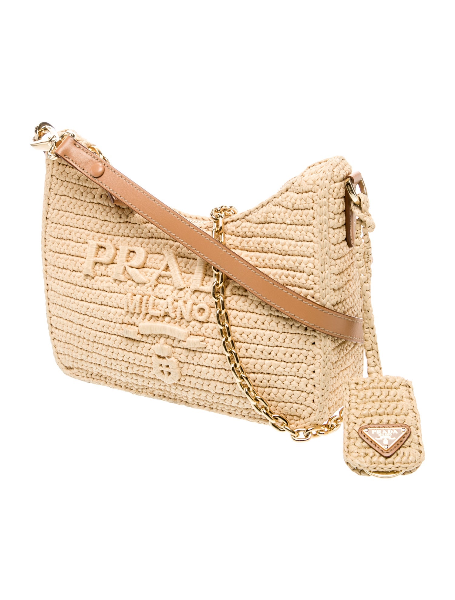 Prada Enameled Metal Triangle Re-Edition 2005