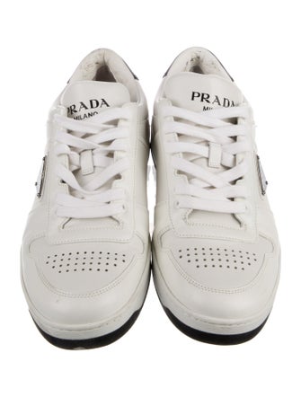 Prada Leather Printed Sneakers