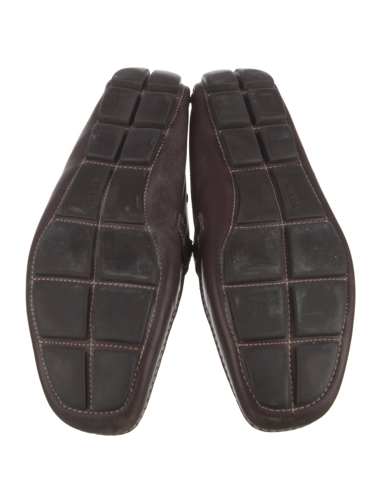 Prada Leather Whipstitch Trim Drivers