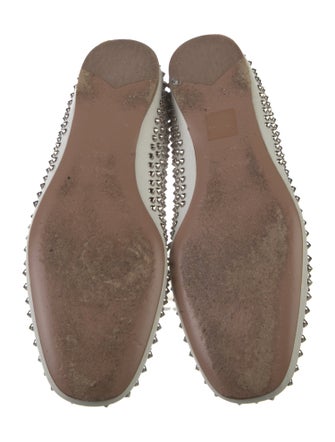 Prada Leather Studded Accents Loafers