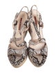 Prada Snakeskin Animal Print Espadrilles