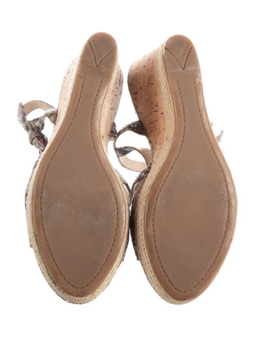 Prada Snakeskin Animal Print Espadrilles