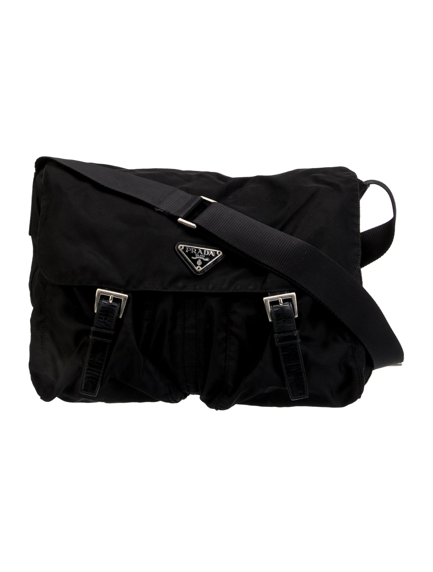 Prada Tessuto Nylon Messenger Bag Vintage