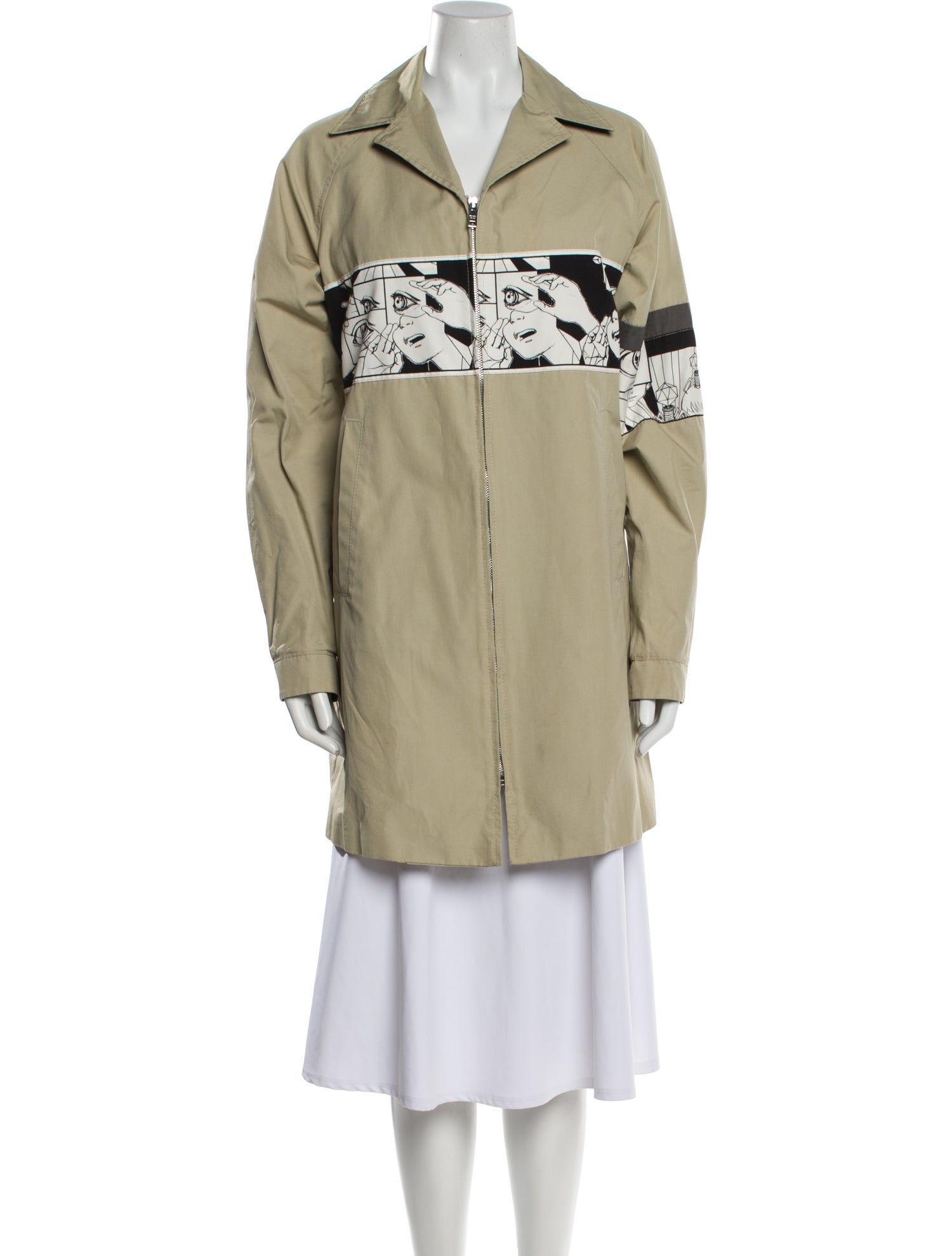 Prada 2018 Graphic Print Coat