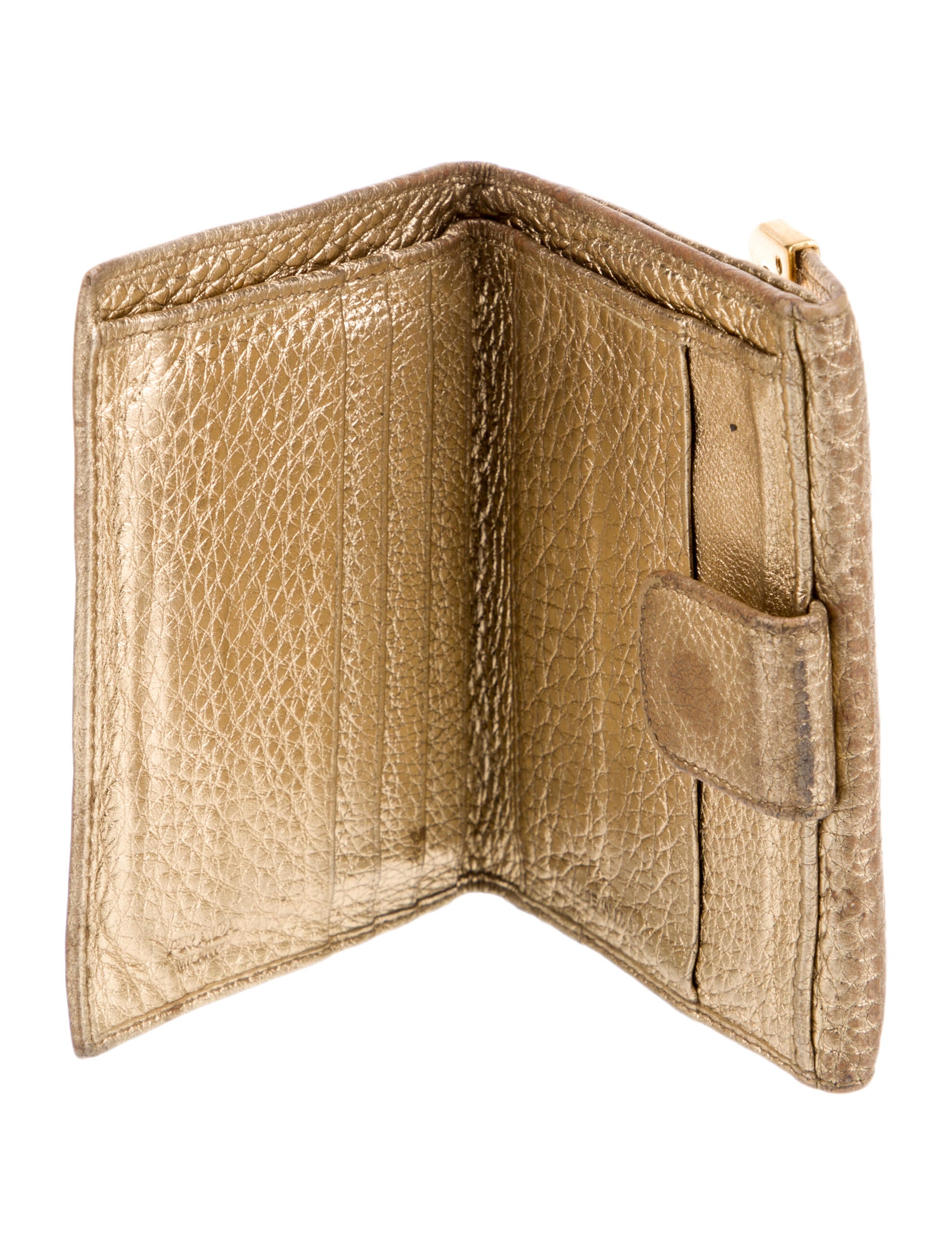 Prada Leather Compact Wallet