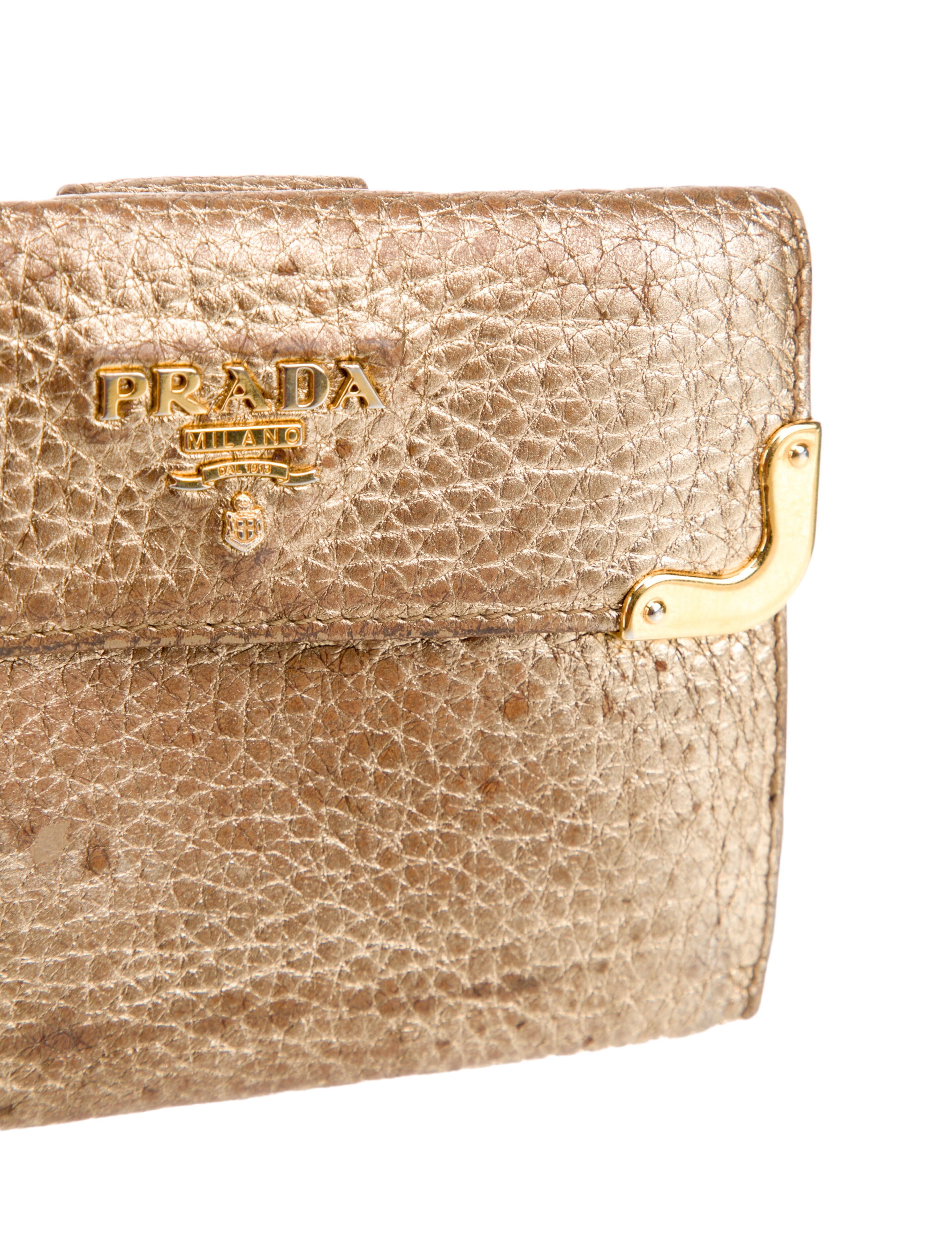 Prada Leather Compact Wallet