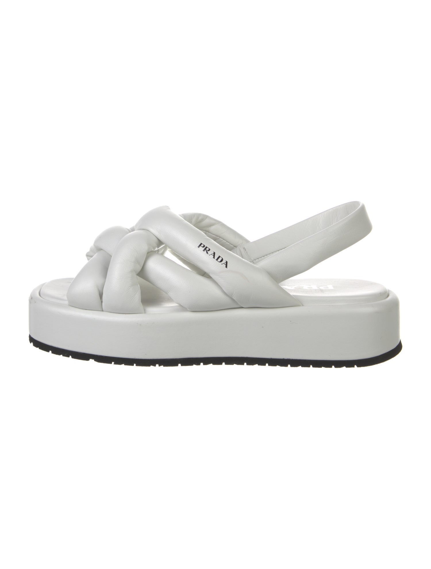 Prada Leather Slingback Sandals