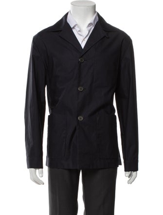 Prada 2023 Enameled Metal Triangle Peacoat