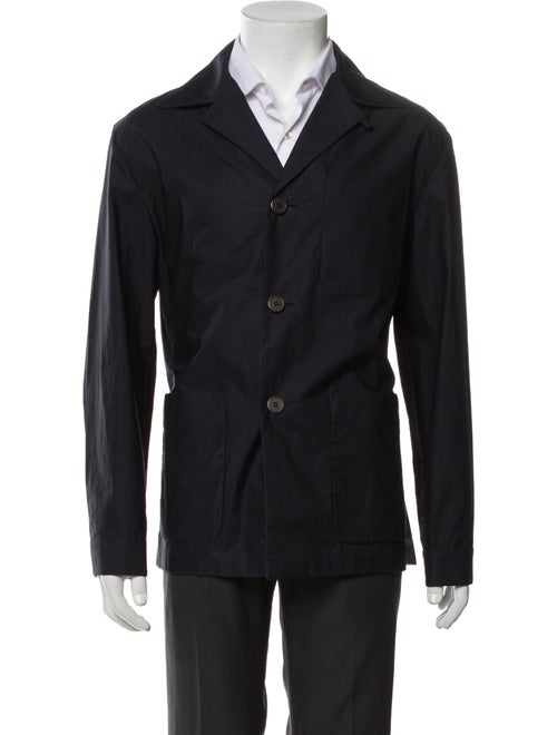 Prada 2023 Enameled Metal Triangle Peacoat