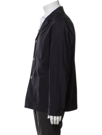 Prada 2023 Enameled Metal Triangle Peacoat