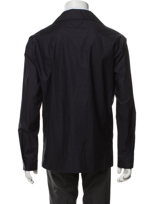 Prada 2023 Enameled Metal Triangle Peacoat