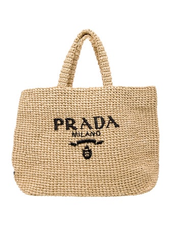 Prada Enameled Metal Triangle Tote