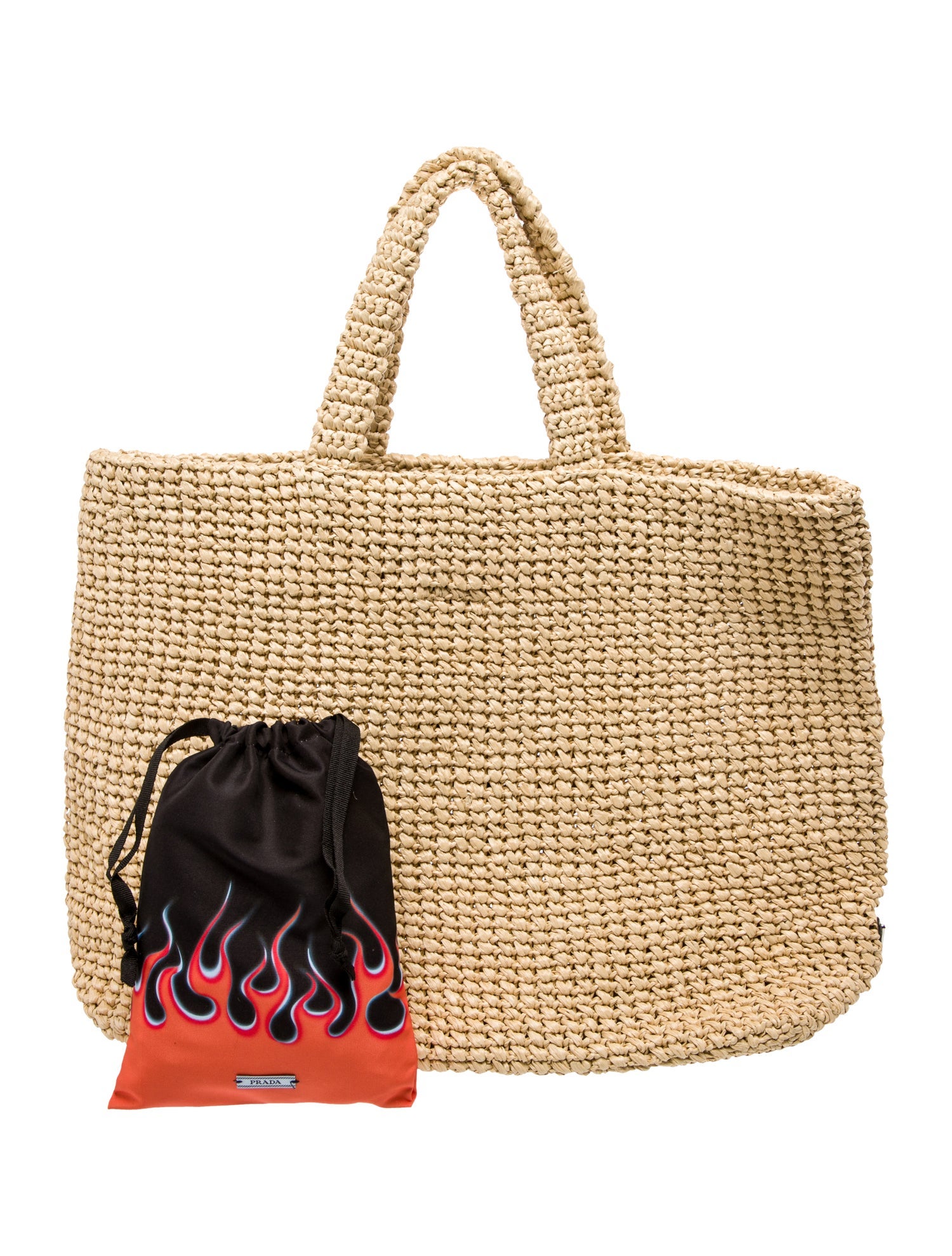 Prada Enameled Metal Triangle Tote