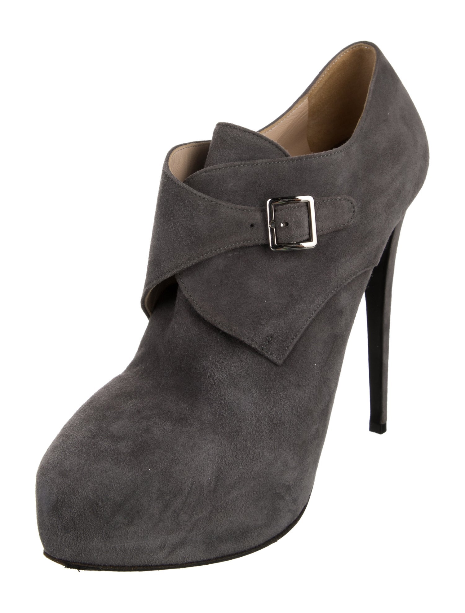 Prada Suede Lace-Up Boots