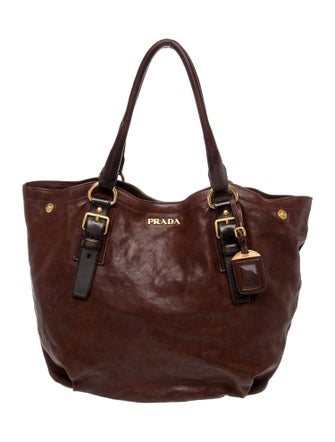 Prada Soft Calf Leather Shoulder Bag
