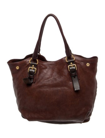 Prada Soft Calf Leather Shoulder Bag