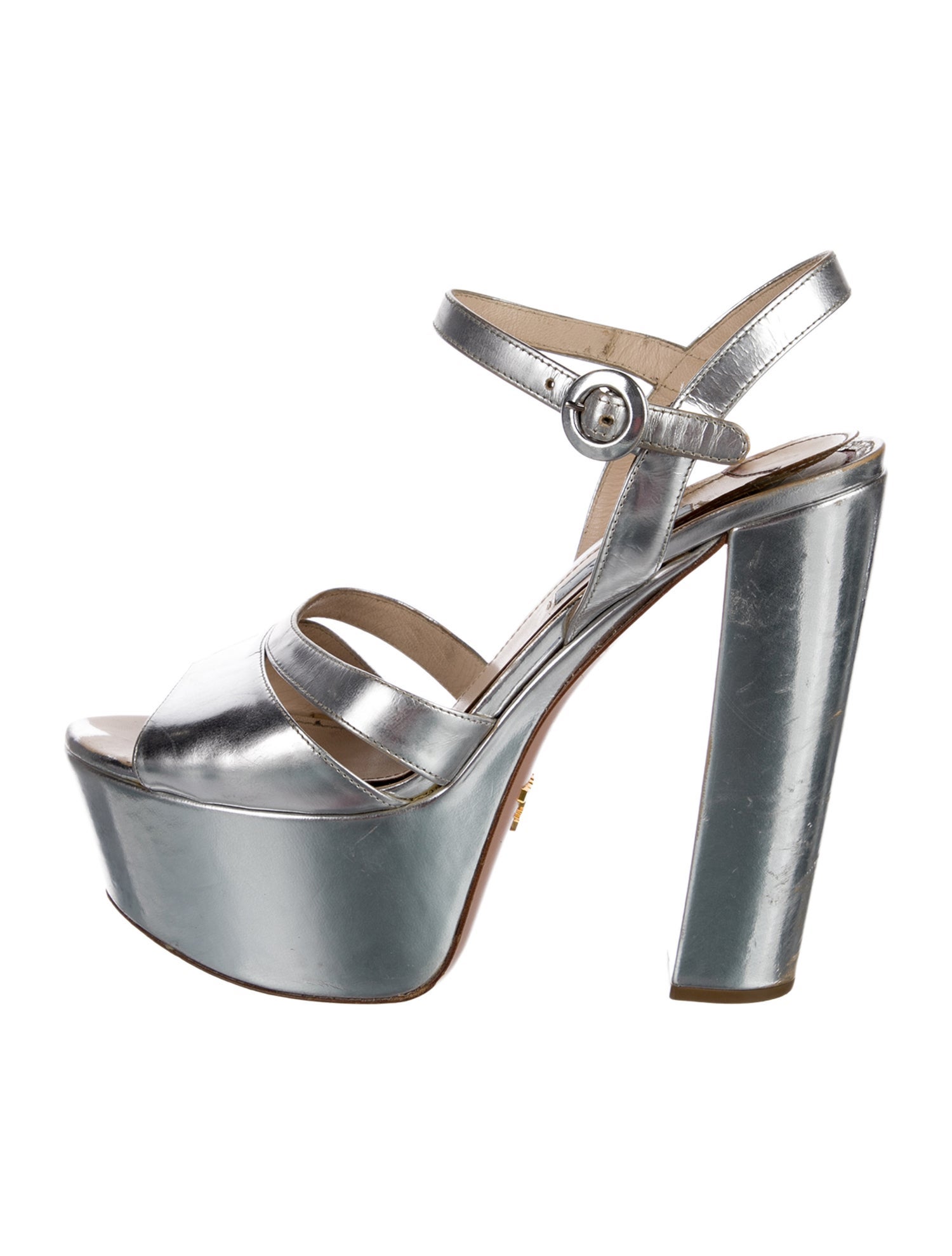 Prada Patent Leather Sandals