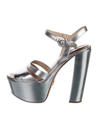 Prada Patent Leather Sandals