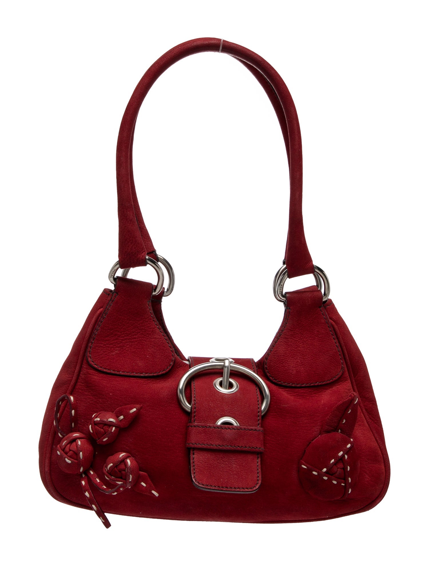 Prada Enameled Metal Triangle Moon