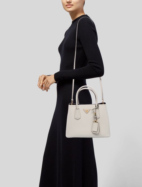 Prada Saffiano Leather Double Bag Medium
