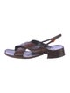 Prada 1990's Leather Slingback Sandals