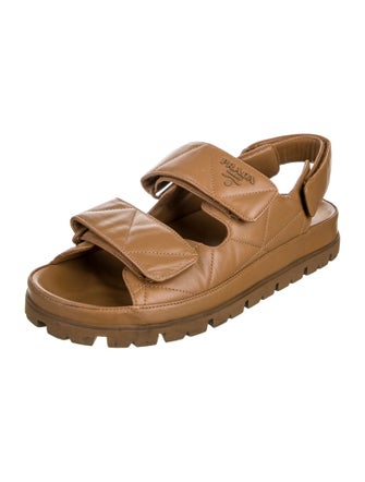 Prada Leather Slingback Sandals