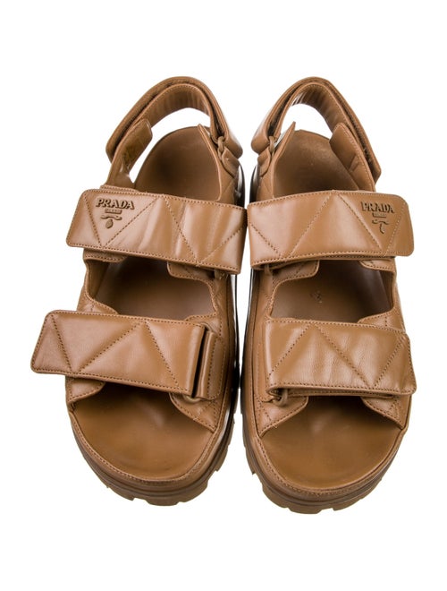 Prada Leather Slingback Sandals