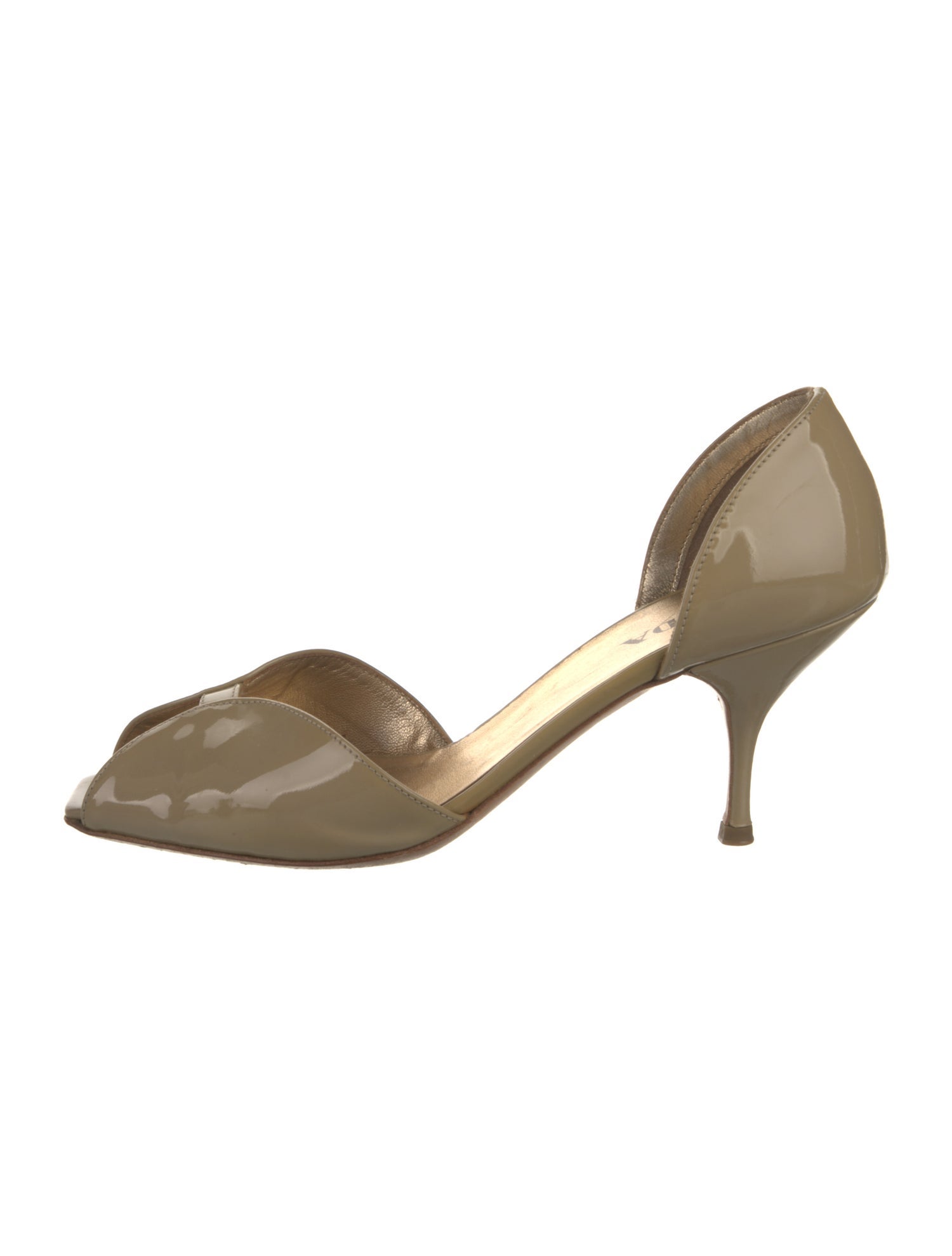 Prada Patent Leather D'Orsay Pumps