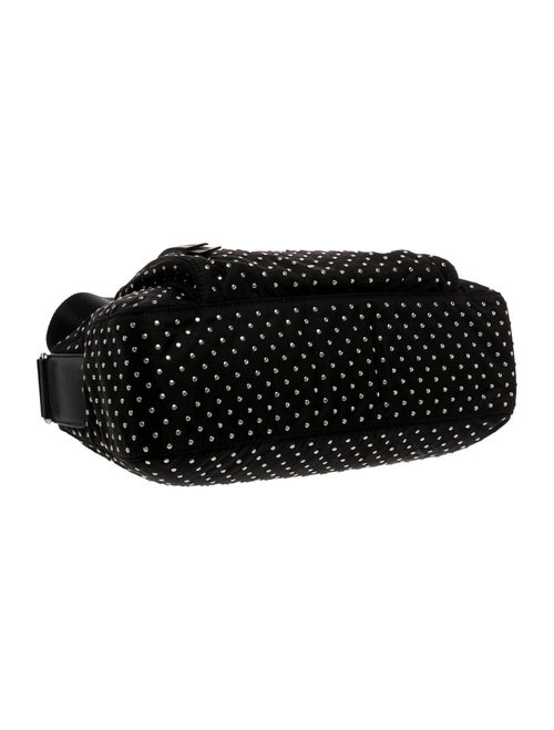 Prada Tessuto Studded Tessuto Messenger Bag