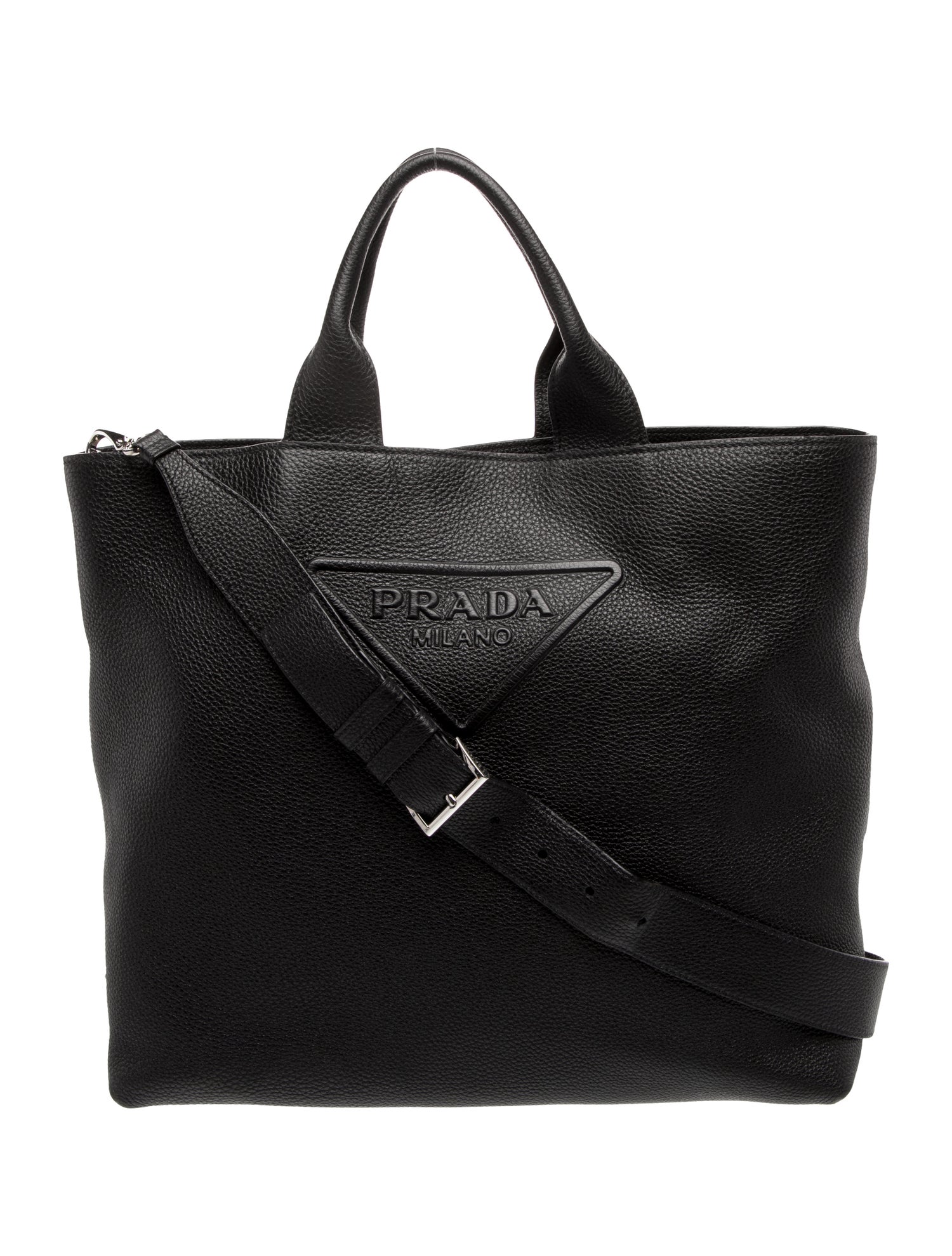 Prada Leather Messenger Bag