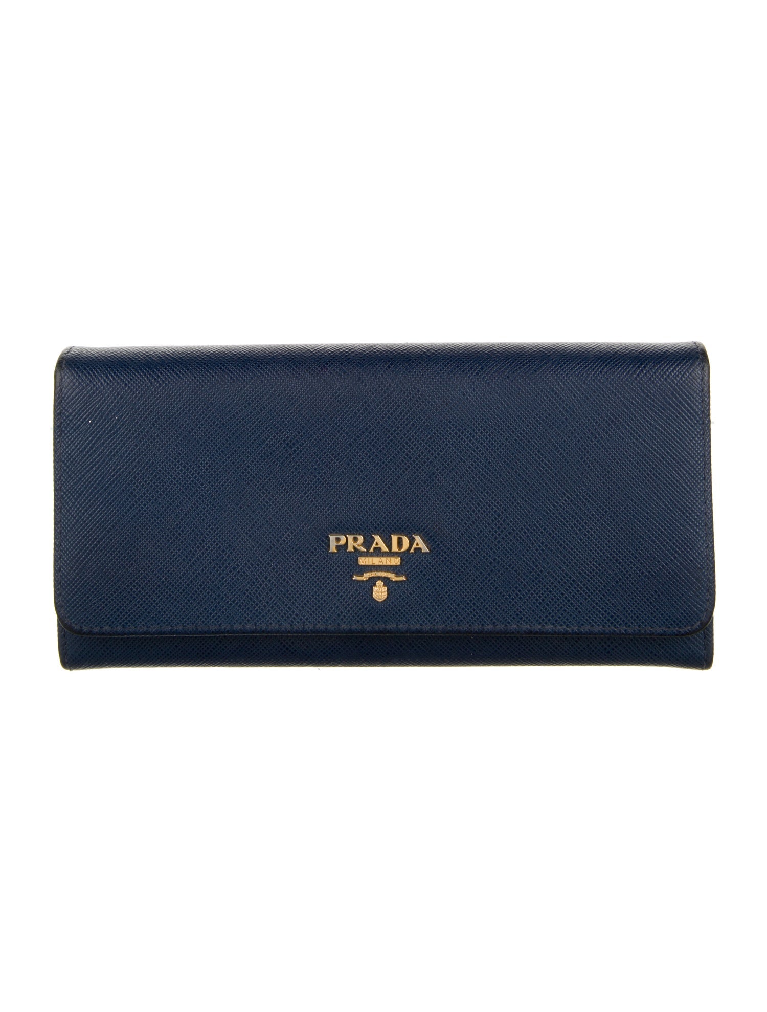Prada Saffiano Metal Leather Continental Wallet