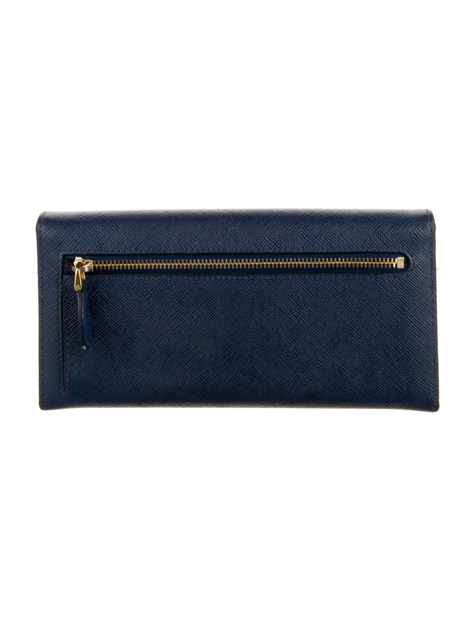 Prada Saffiano Metal Leather Continental Wallet