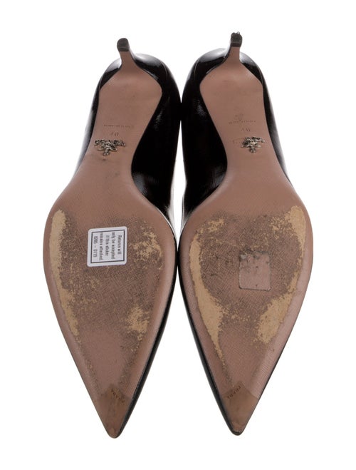 Prada Saffiano Leather Slingback Sandals