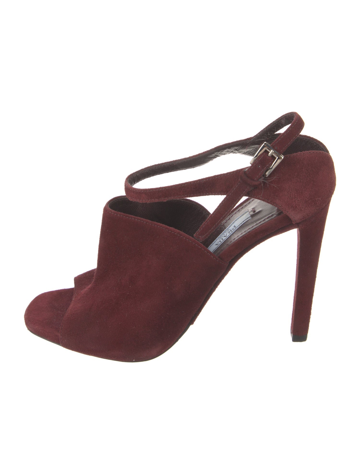 Prada Suede Slingback Sandals