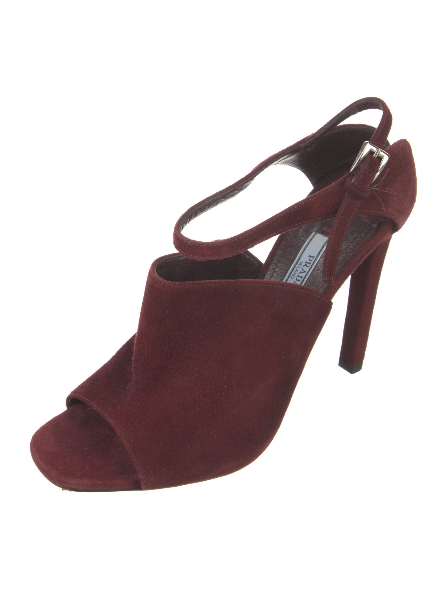 Prada Suede Slingback Sandals