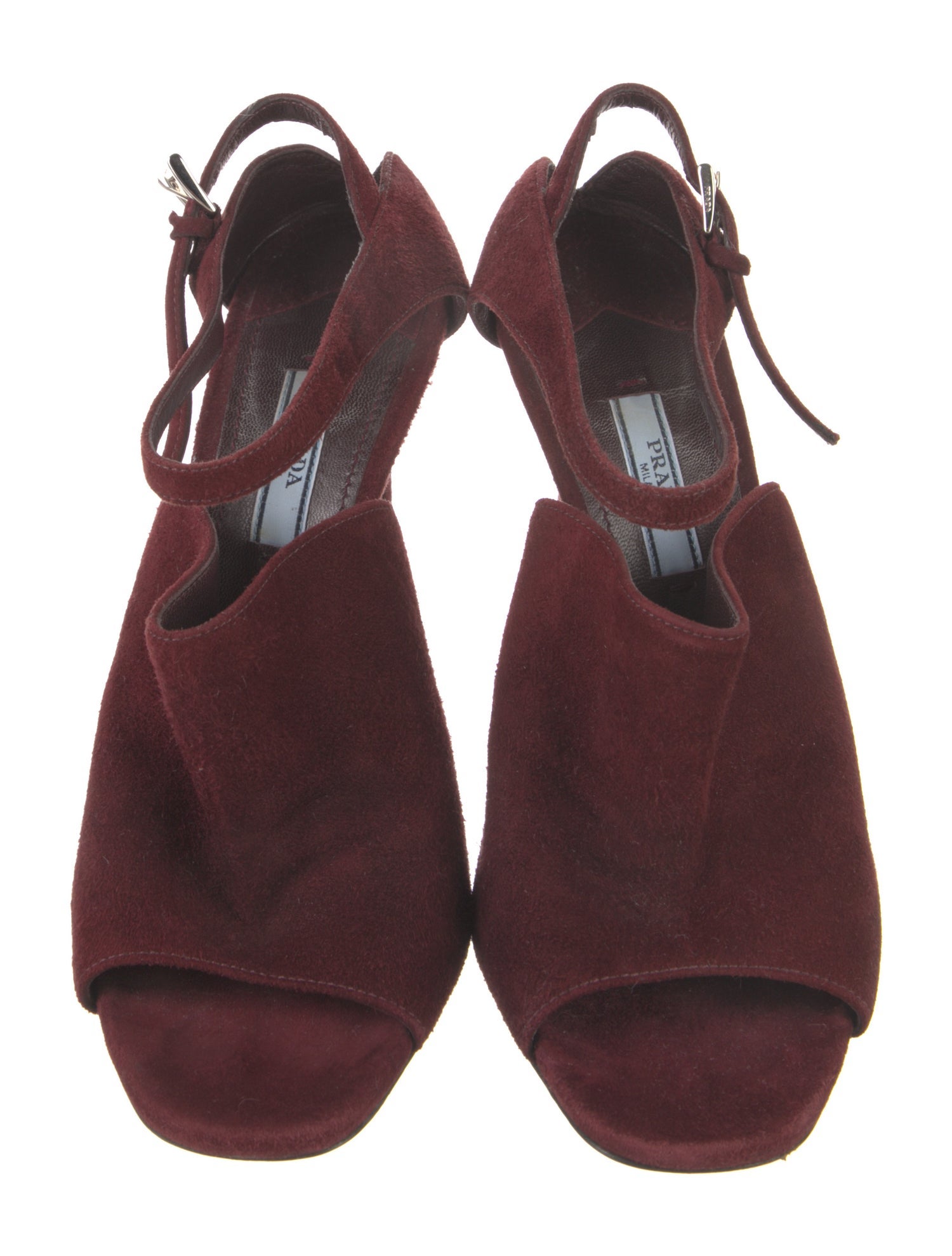 Prada Suede Slingback Sandals