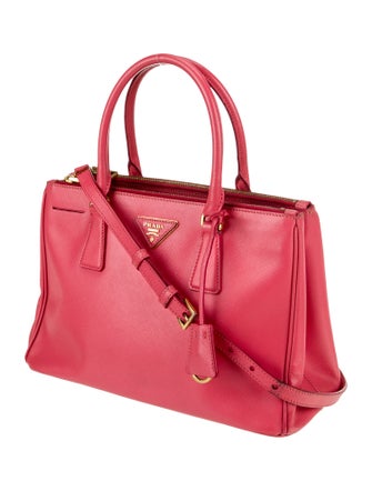 Prada Saffiano Leather Galleria Double Zip Small