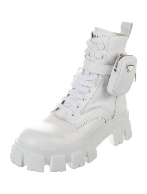 Prada Leather Combat Boots
