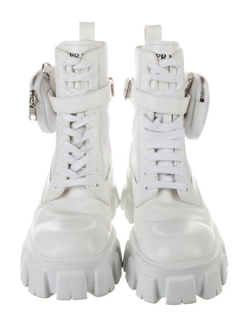 Prada Leather Combat Boots
