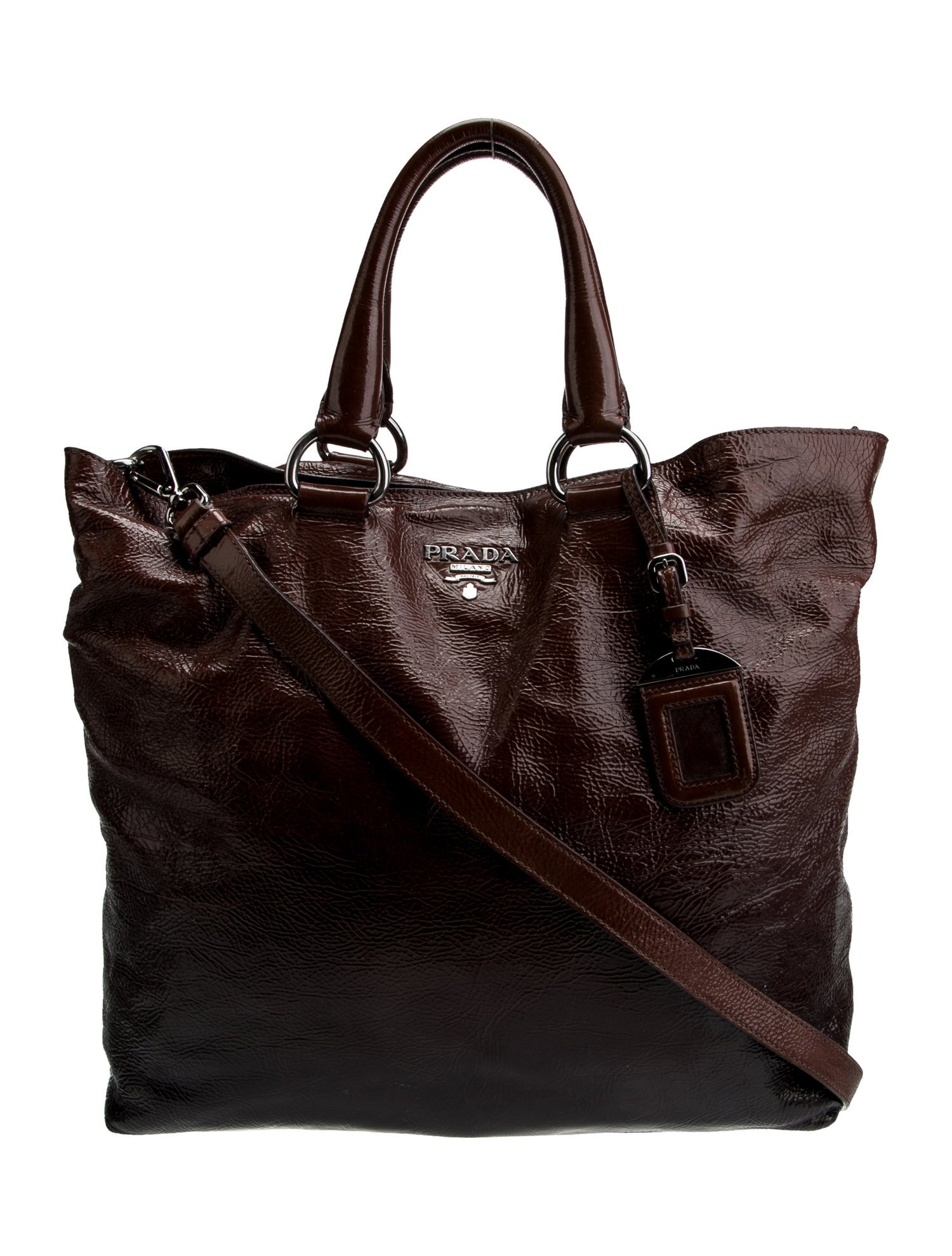 Prada Vernice Leather Tote
