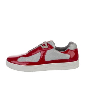 Prada Patent Leather Printed Sneakers
