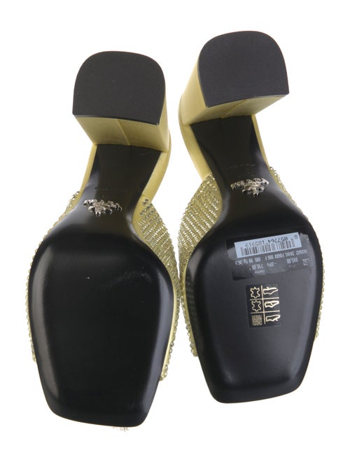 Prada Satin Studded Accents Slides w/ Tags