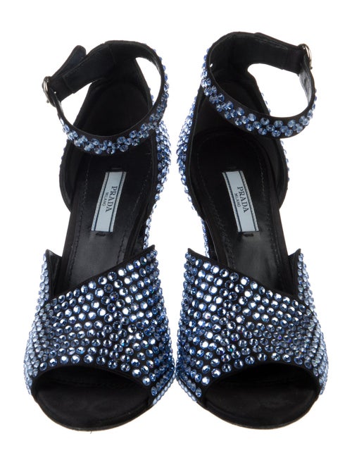 Prada Crystal Embellishments D'Orsay Pumps